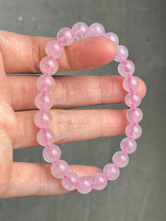 Rosenkvarts armbånd 8mm+