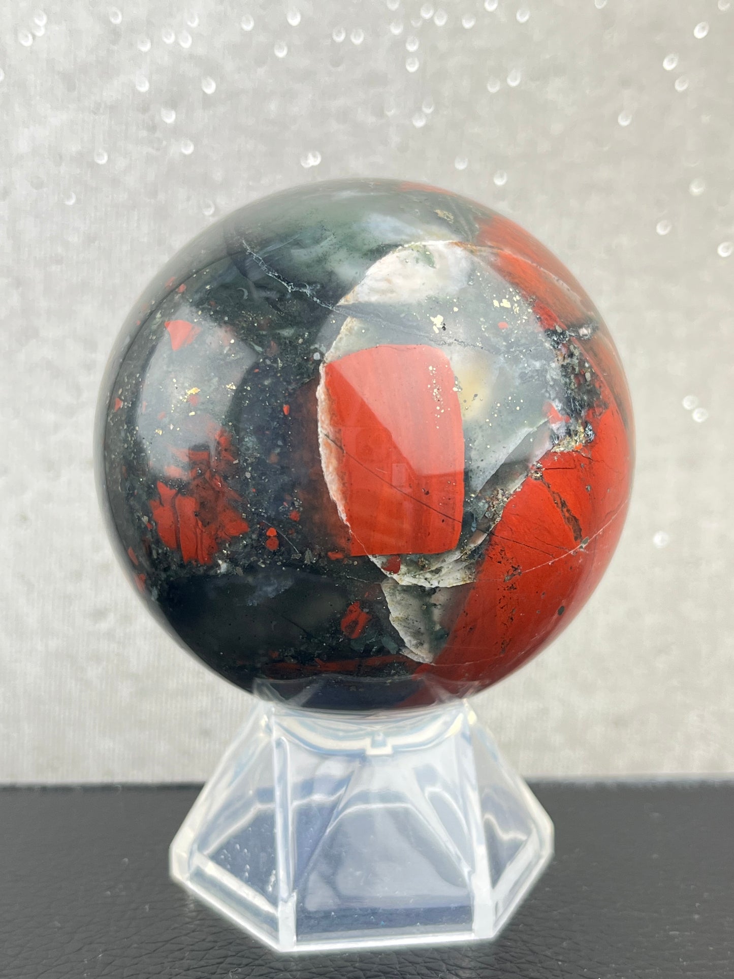 Afrikansk Blodstein Kule, 6,1cm