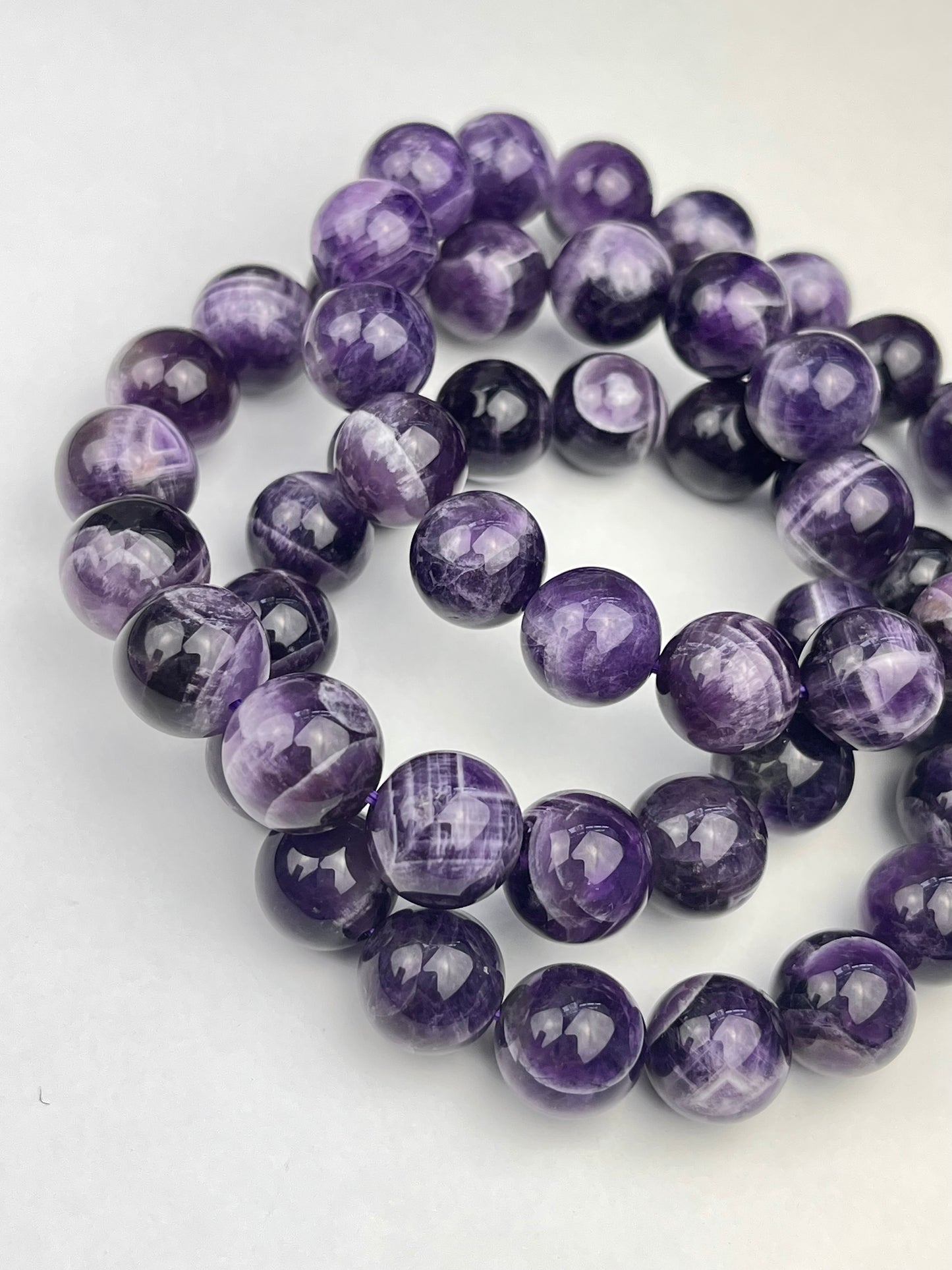 Bånd Ametyst armbånd 11-12mm+