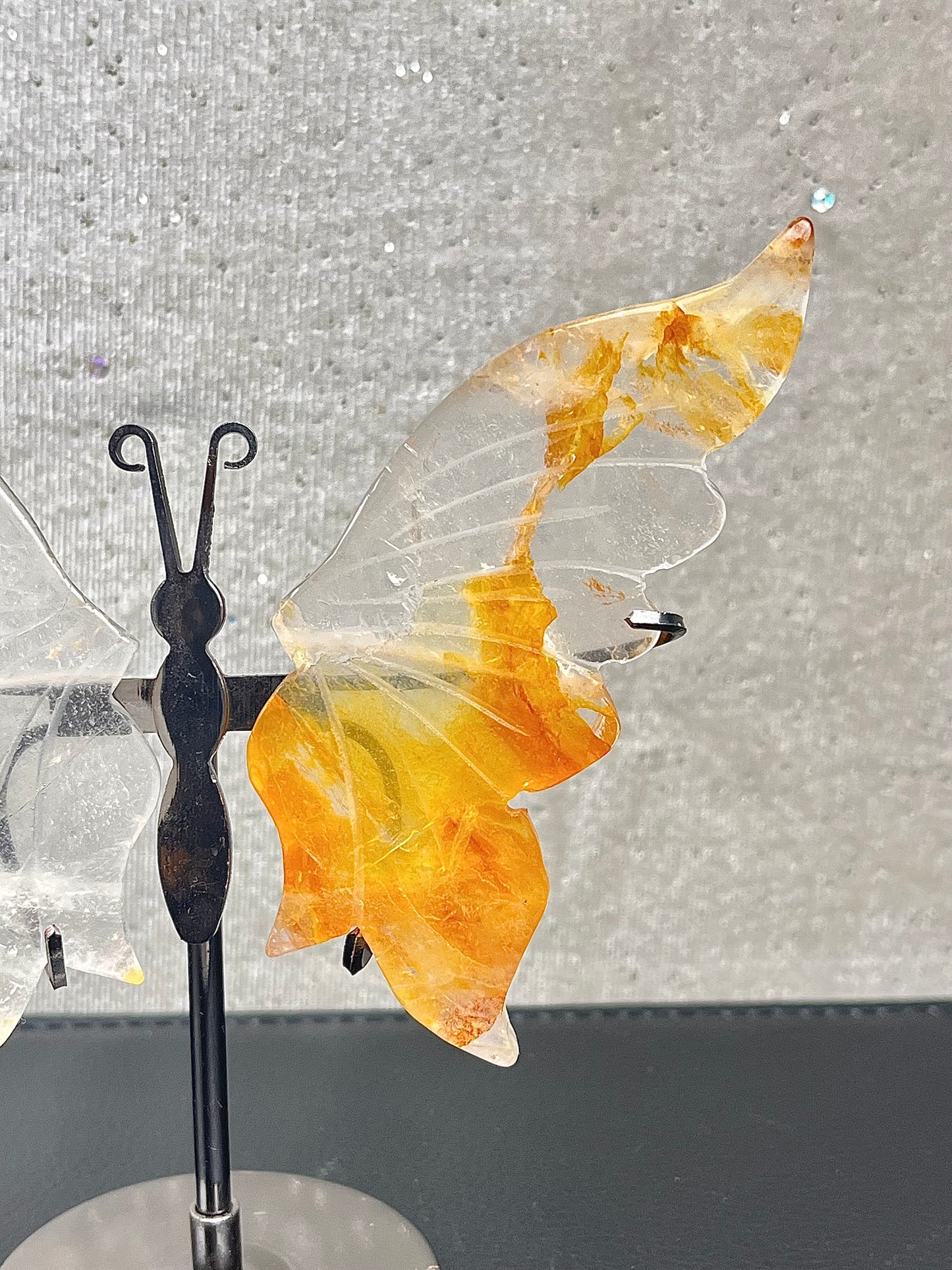 Golden healer kvarts Vinger (med stand)