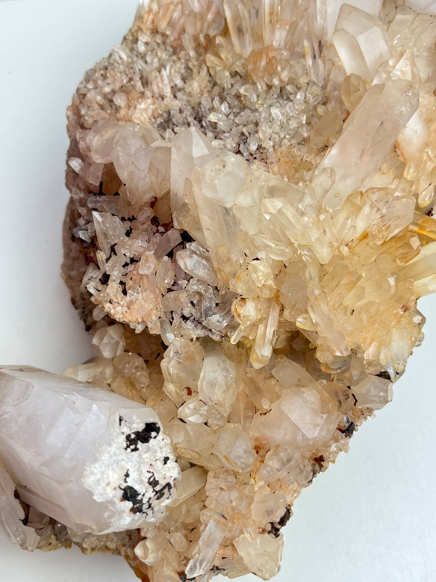 Kvarts gruppe med jernoksid XL, 3.2kg