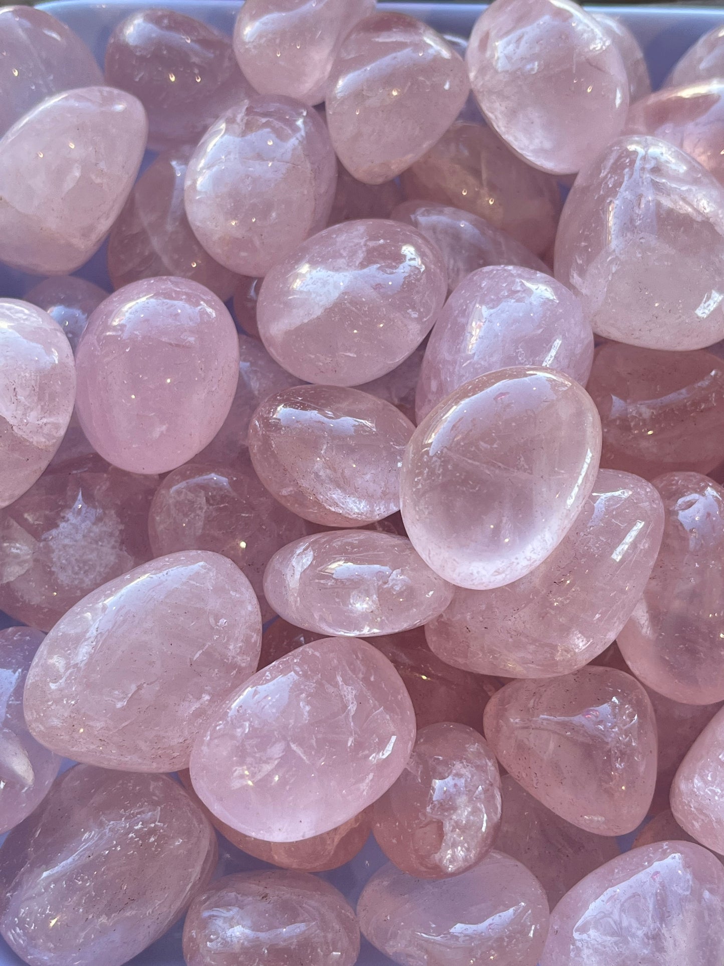 Rosenkvarts tromlet 20-40mm