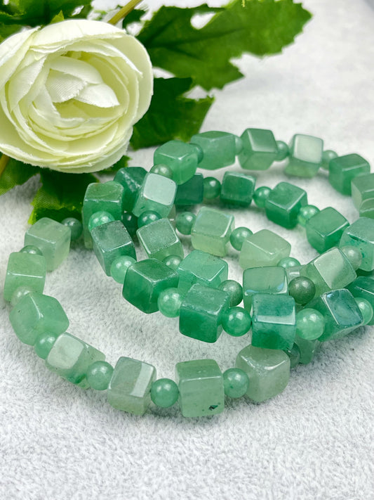 Grønn Aventurin armbånd 8mm+