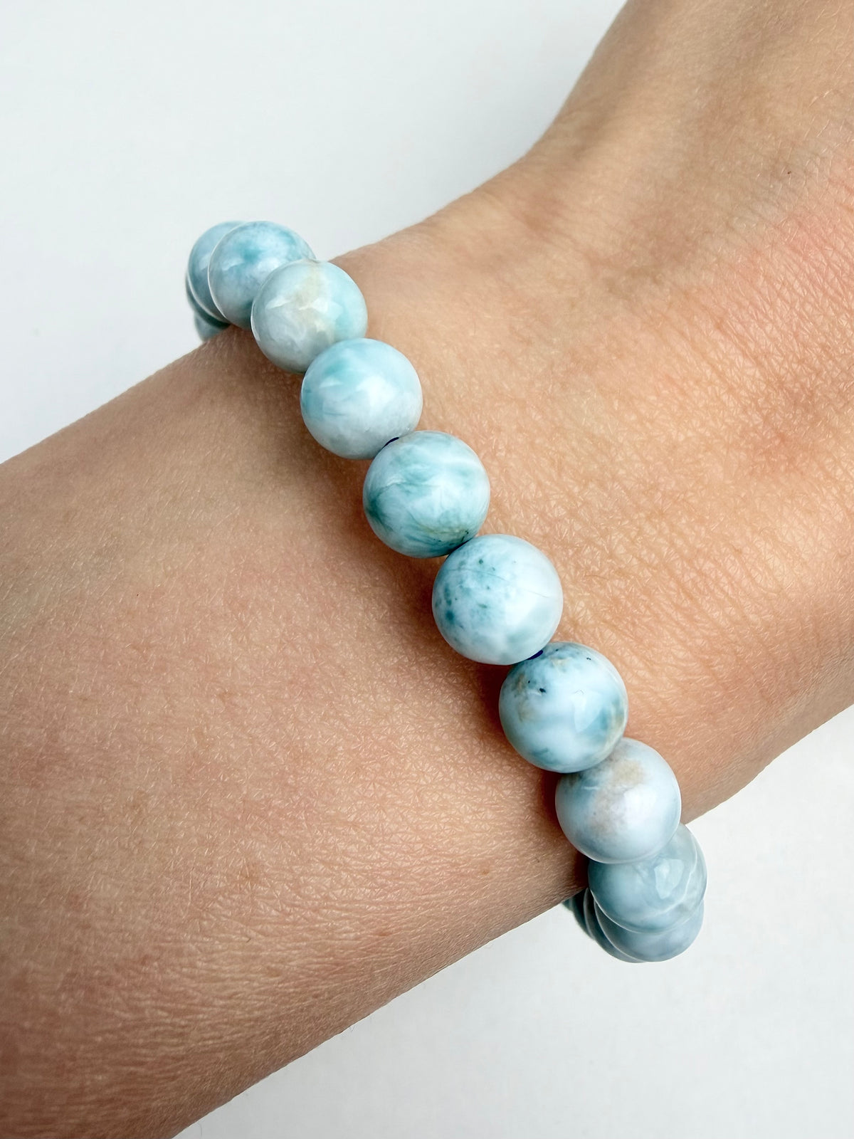 Larimar armbånd 7mm+