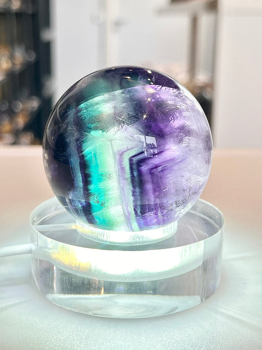 Rainbow Fluorite Sphere