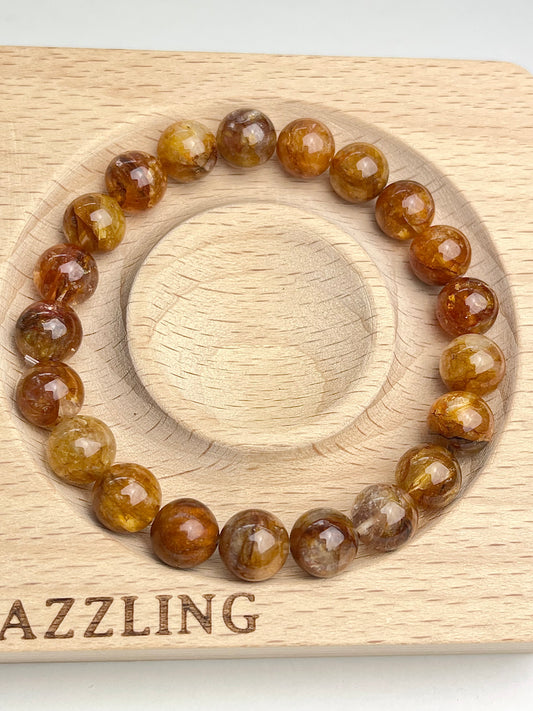 Golden healer kvarts armbånd 9mm+