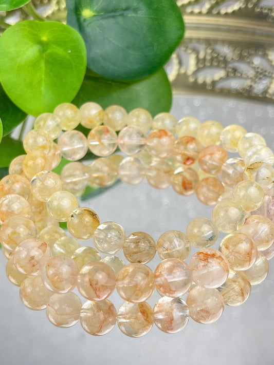 Golden healer kvarts armbånd 8-9mm+