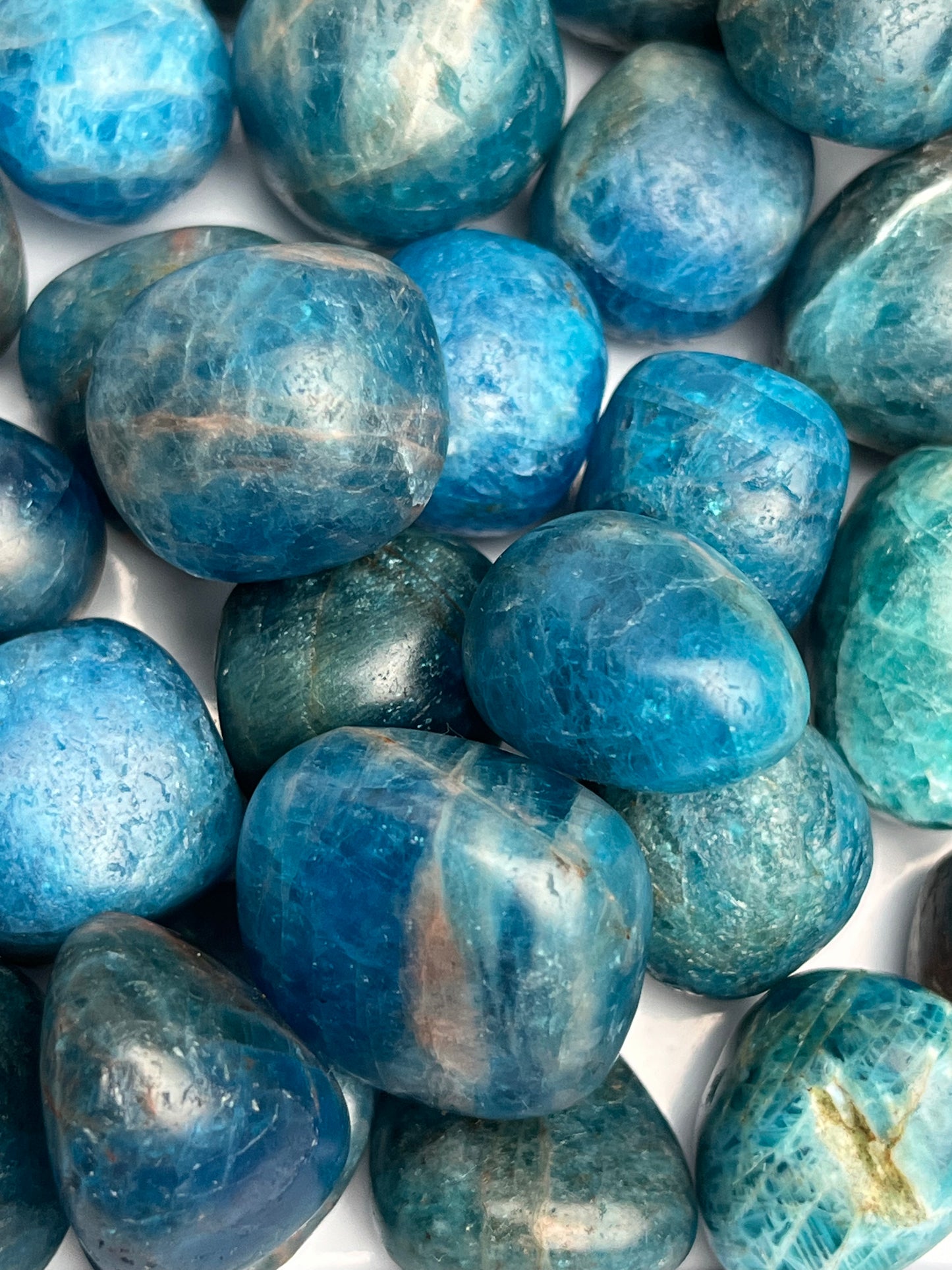 Blå Apatitt tromlet 15-20mm