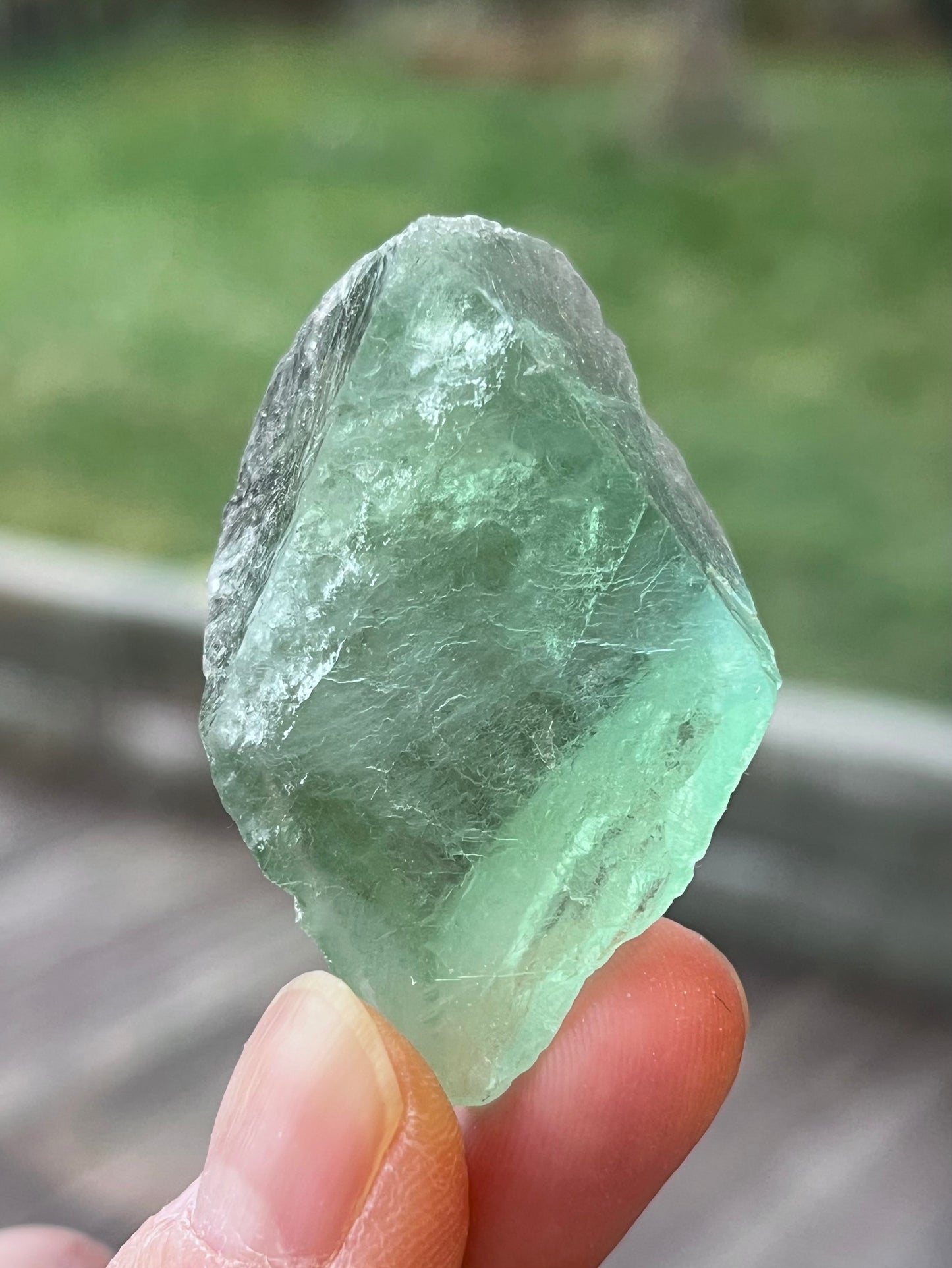 Grønn Fluoritt, Rå 3.5-4.5cm