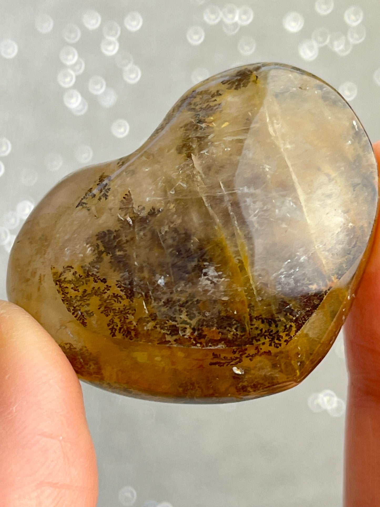 Dendritic kvarts hjerte