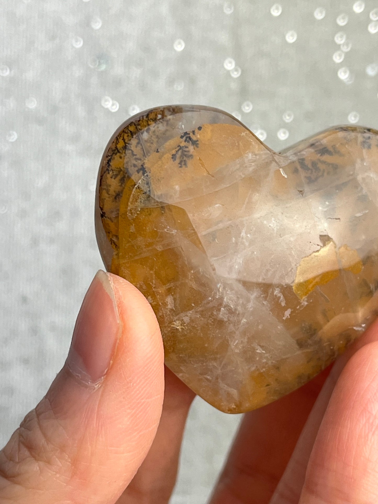 Dendritic kvarts hjerte