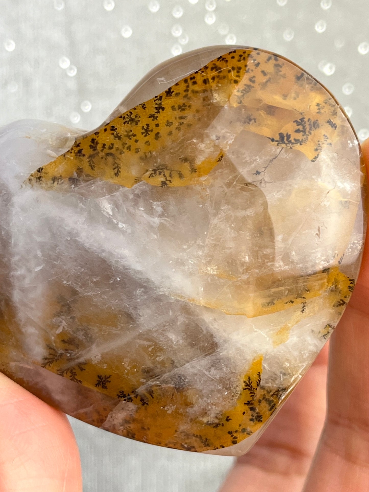 Dendritic kvarts hjerte