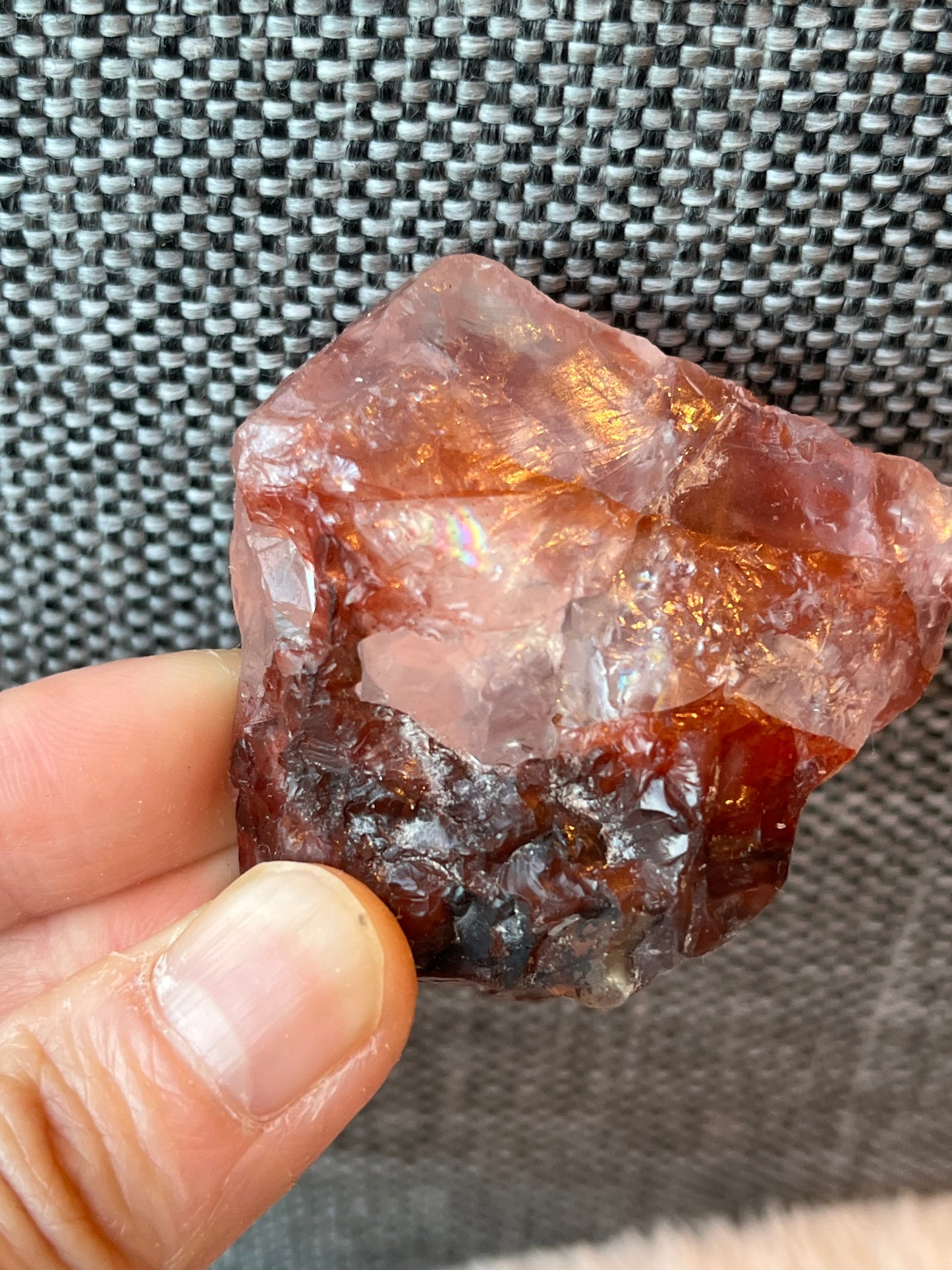 Hematittkvarts,Rå 4-6cm