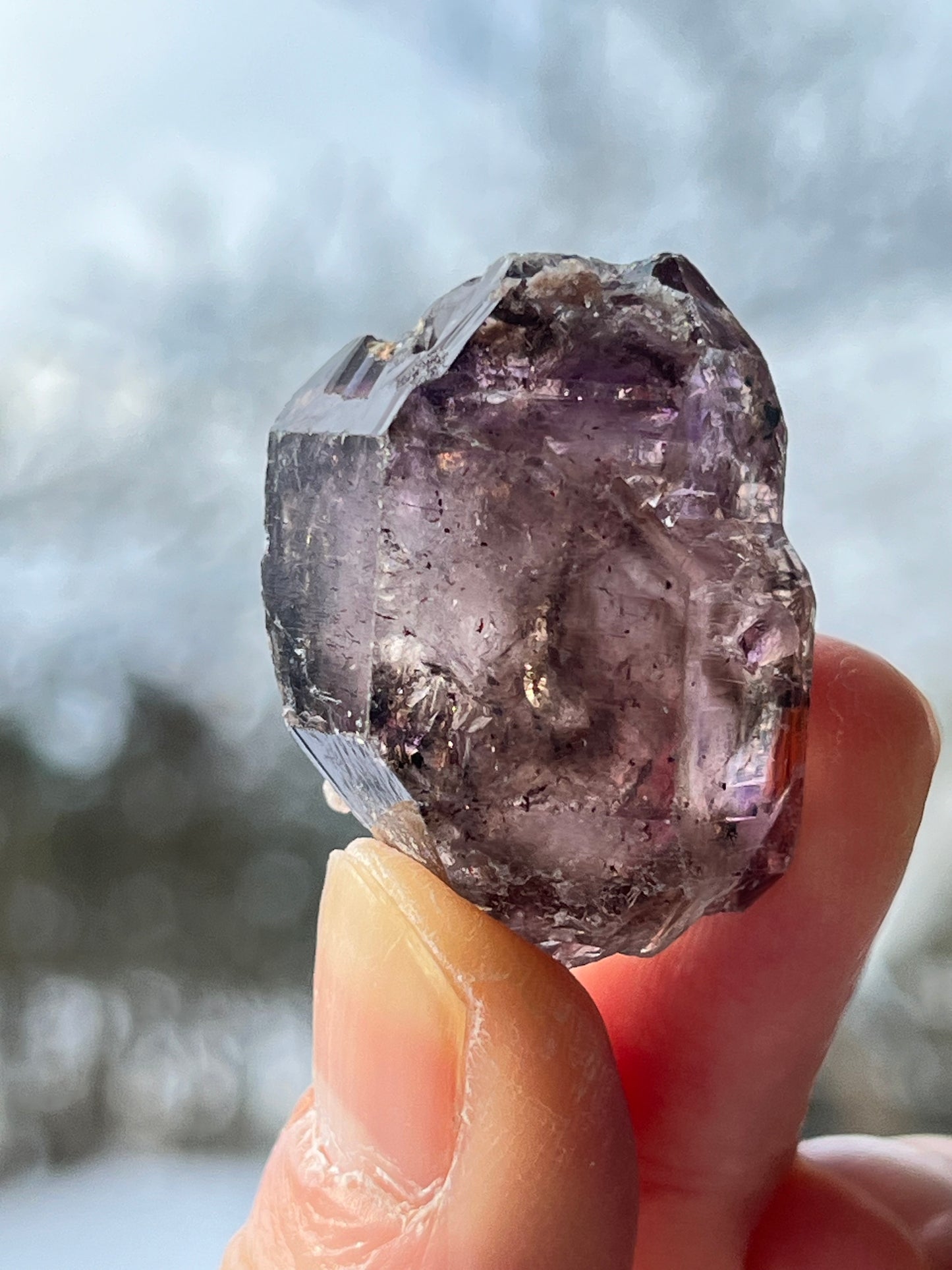 Røykkvarts+Ametyst med hematitt (Shangaan Amethyst)