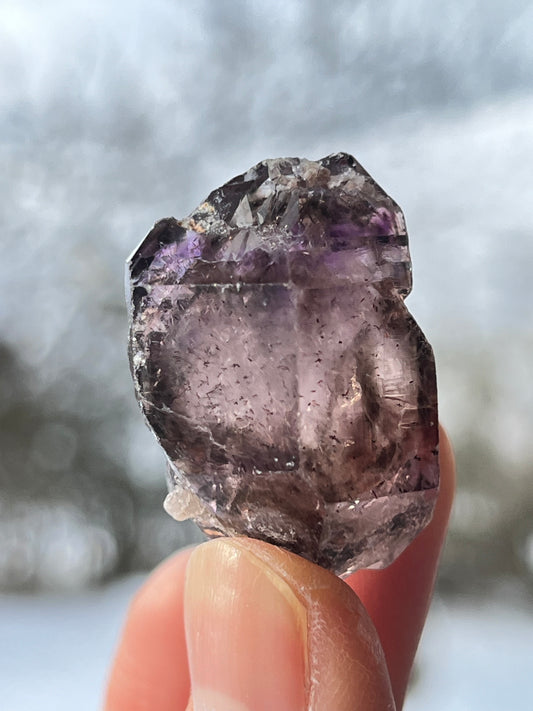 Røykkvarts+Ametyst med hematitt (Shangaan Amethyst)