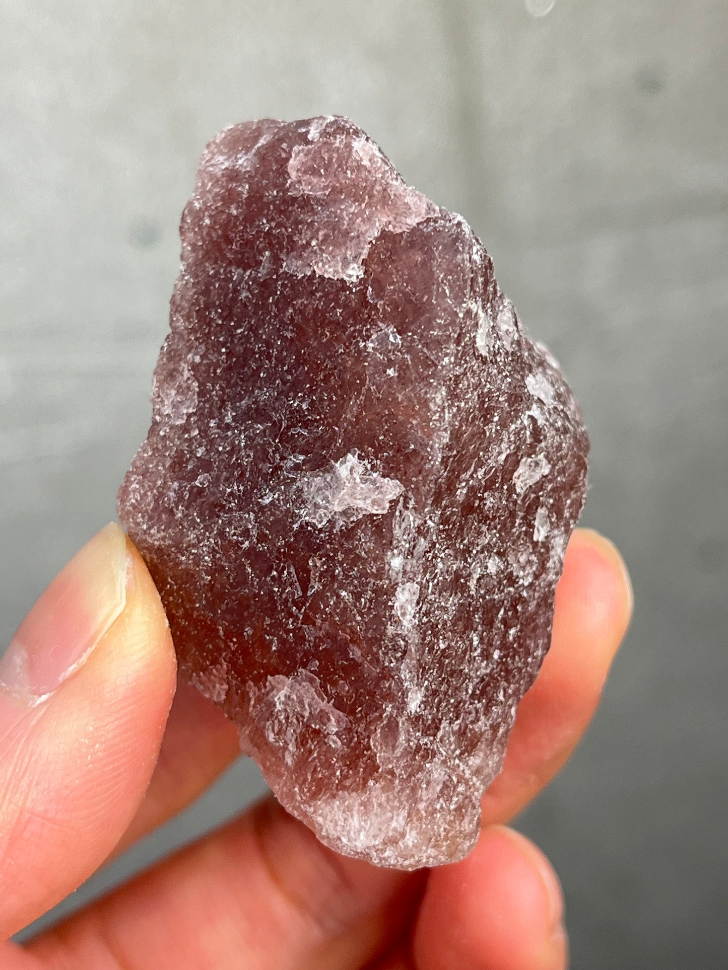 Jordbærkvarts Rå, 3-5cm