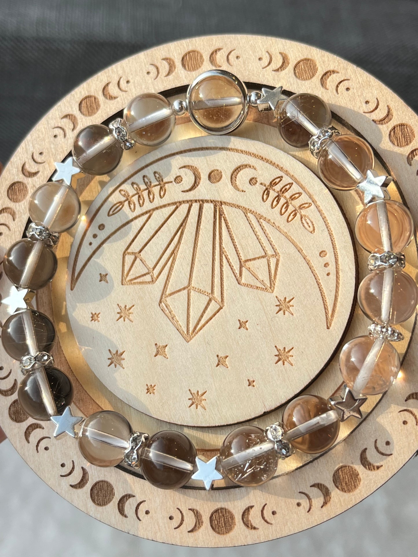 Rutilkvarts- Håndlaget armbånd