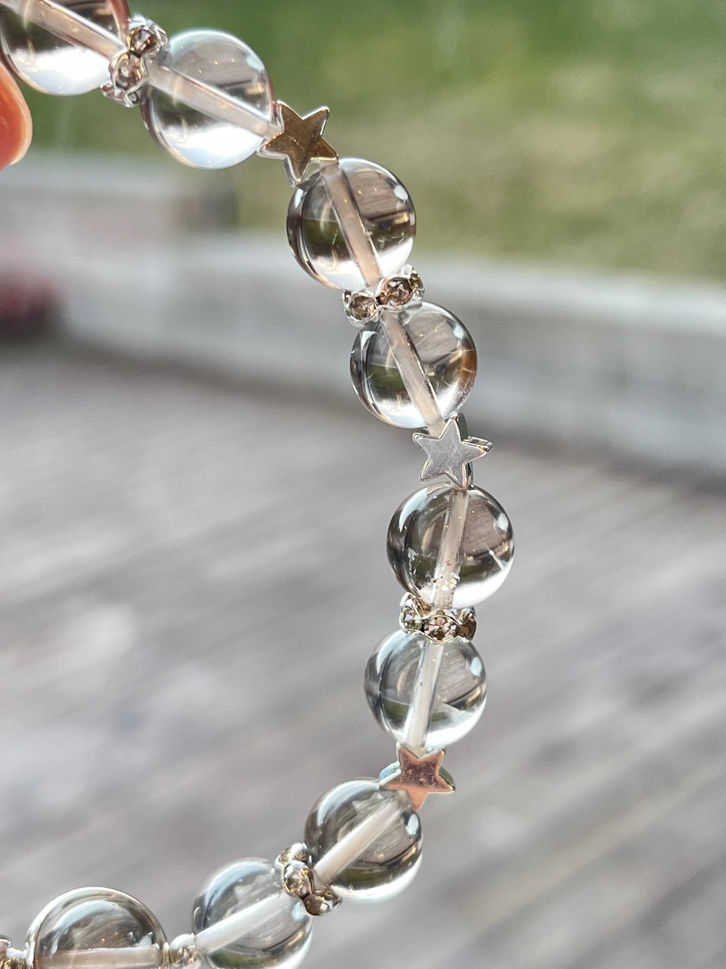 Rutilkvarts- Håndlaget armbånd