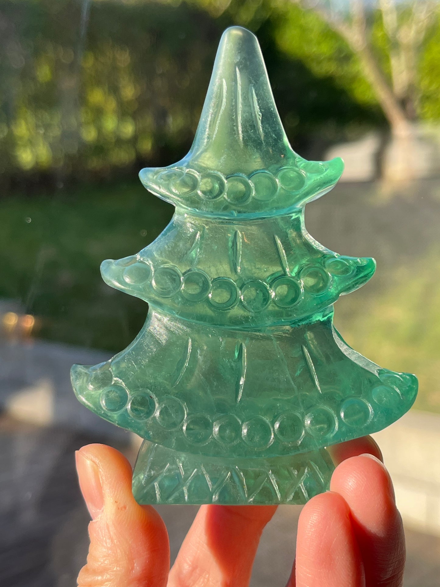 Grønn Fluoritt Juletre