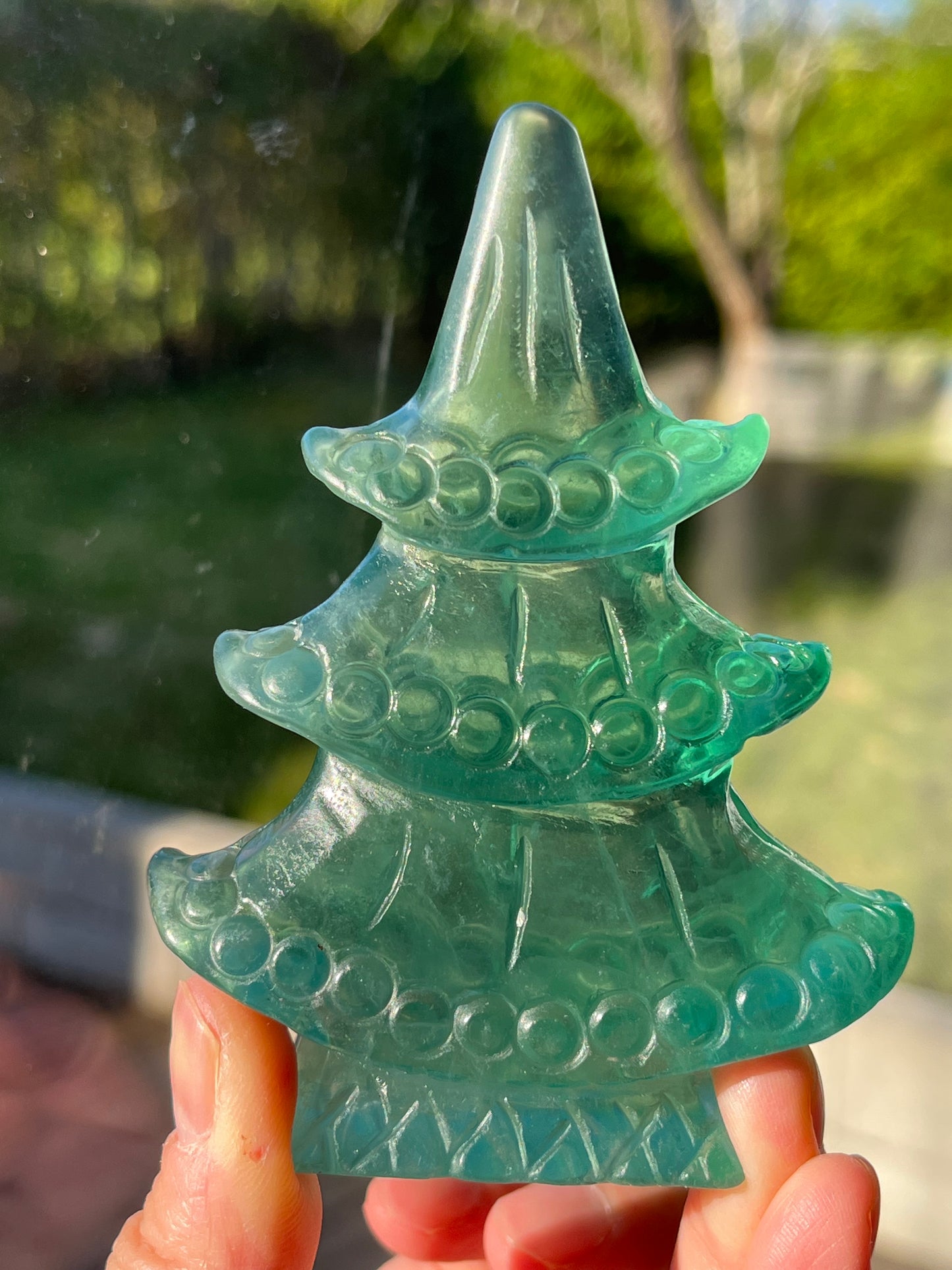 Grønn Fluoritt Juletre