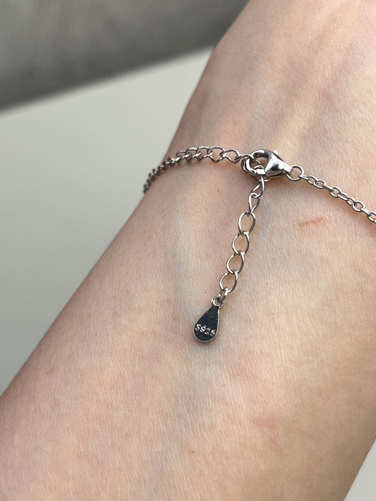 Granat(Pyrope) armbånd i 925 sterling sølv