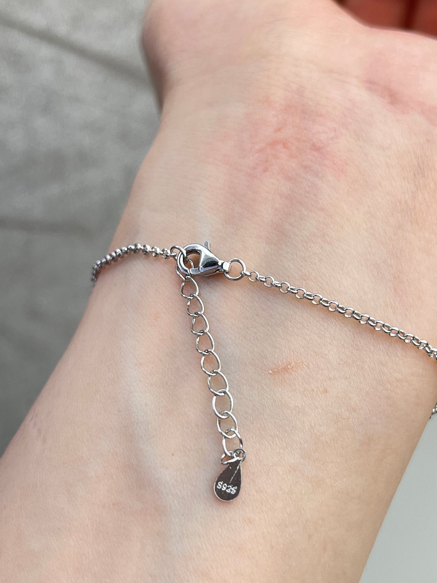 Akvamarin armbånd i 925 sterling sølv