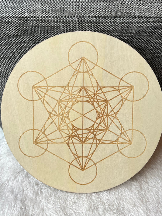 Plate, sacred geometry 20cm