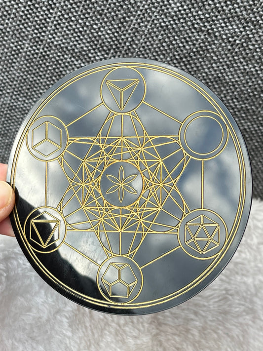 Plate, sacred geometry 10cm