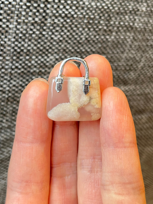 Blomster Agat-Håndveske Anheng