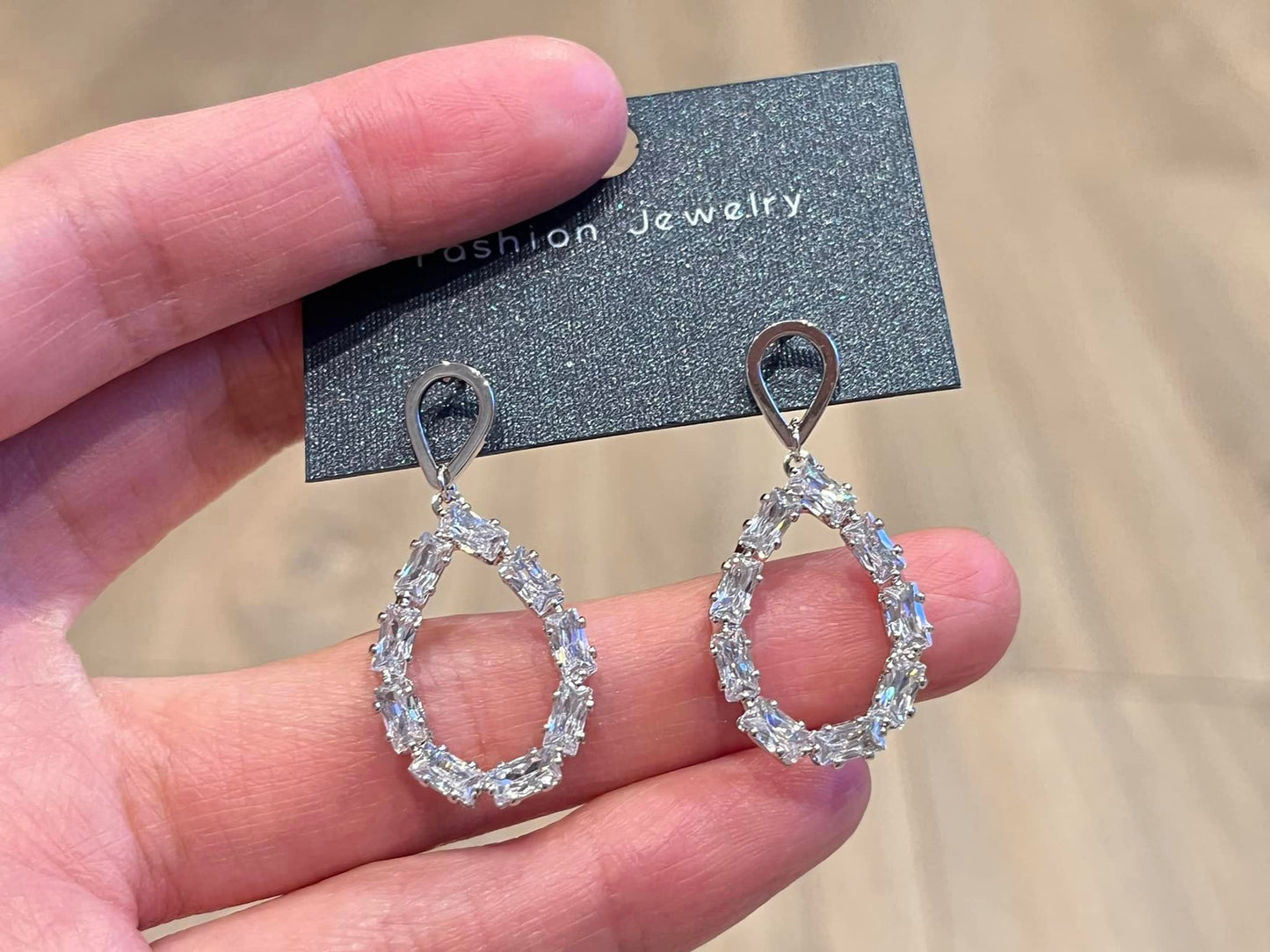 earrings with cubic zirconia