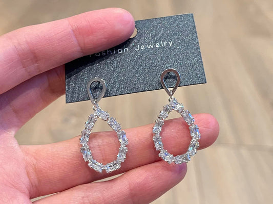earrings with cubic zirconia