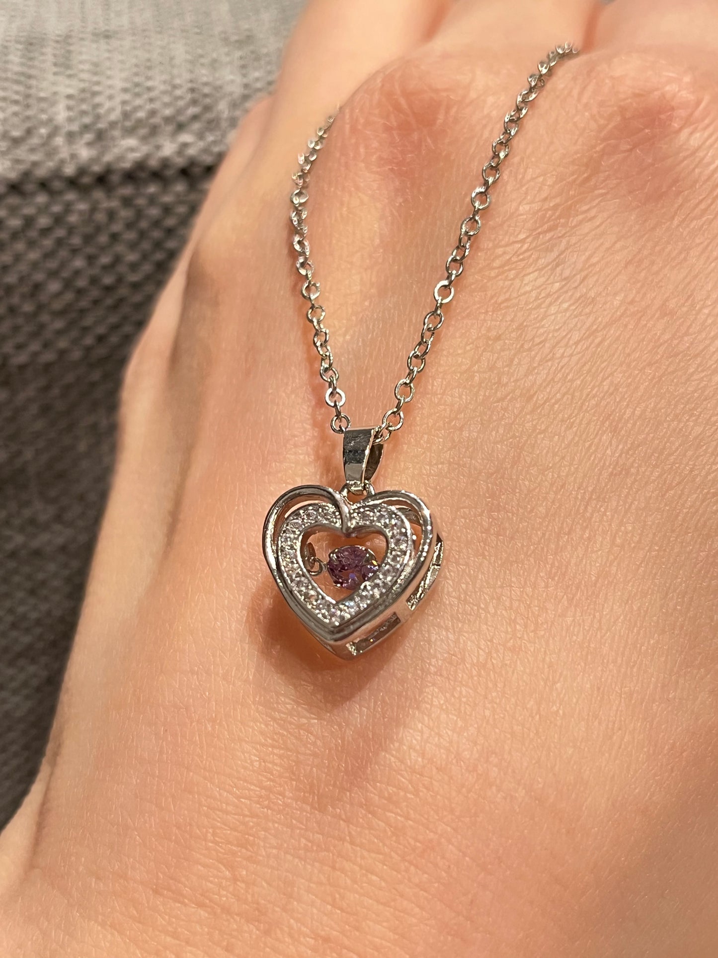 Halskjede med zirkonia