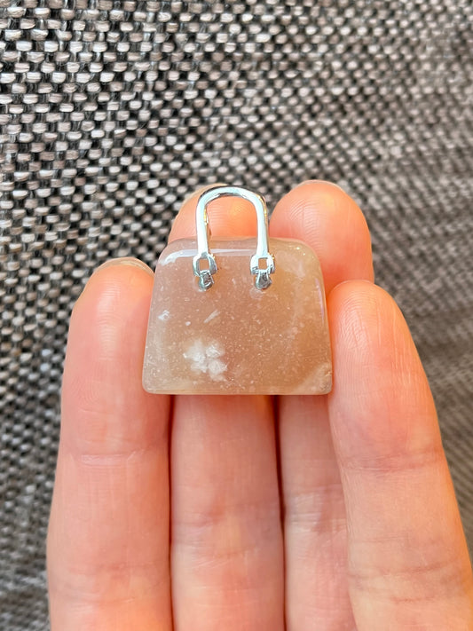 Blomster Agat-Håndveske Anheng