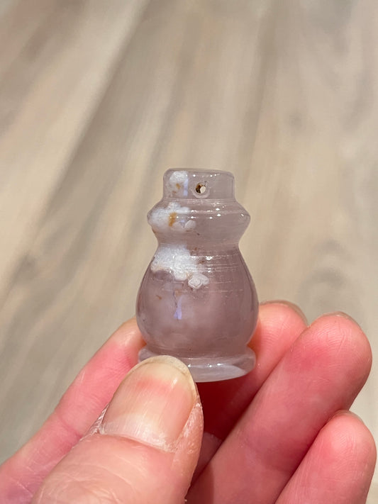 Blomster Agat Flaske