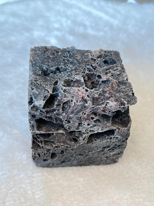 Kalsedon med druzy kvarts Kube