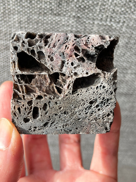 Kalsedon med druzy kvarts Kube