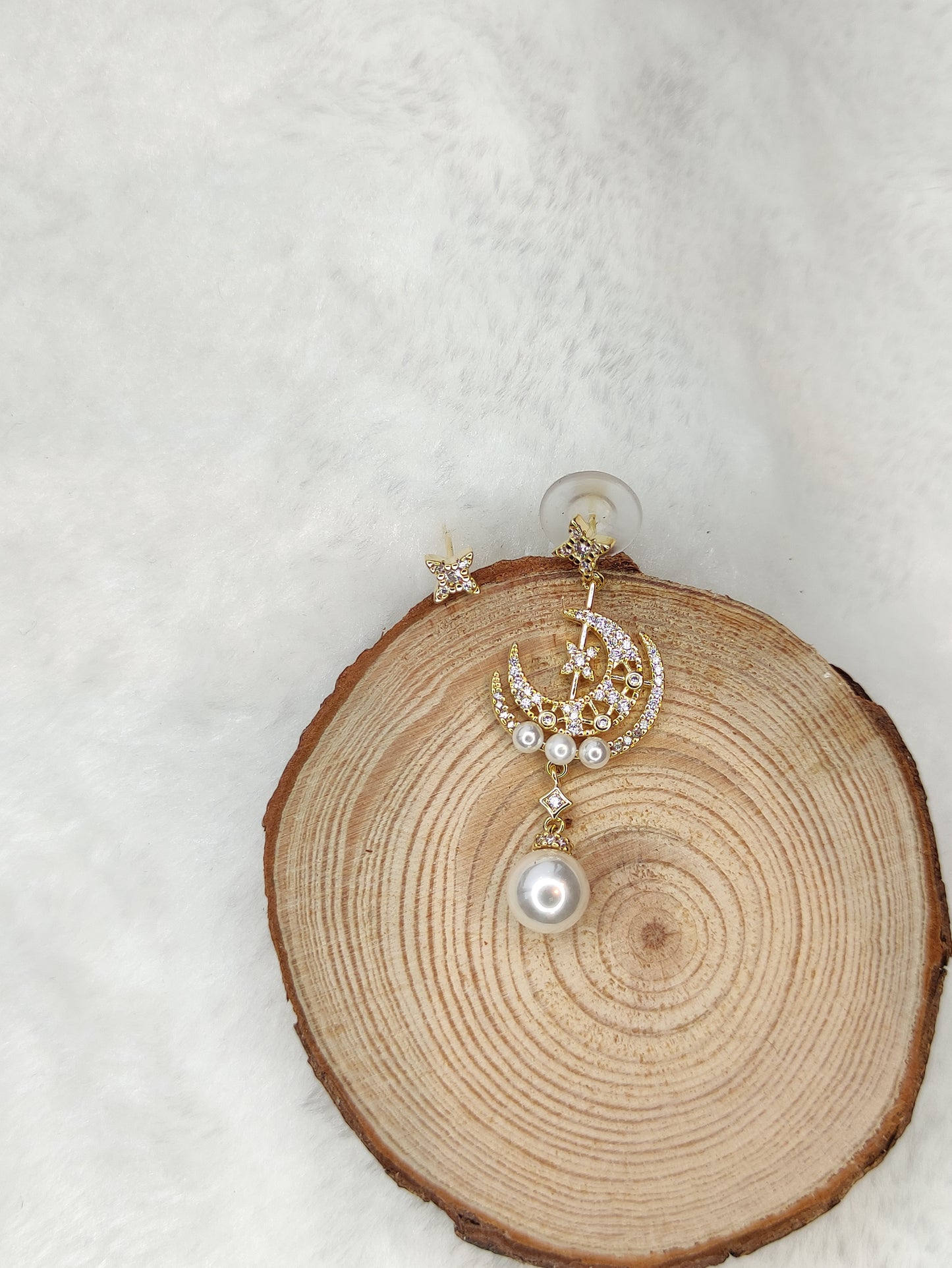 star and moon earrings