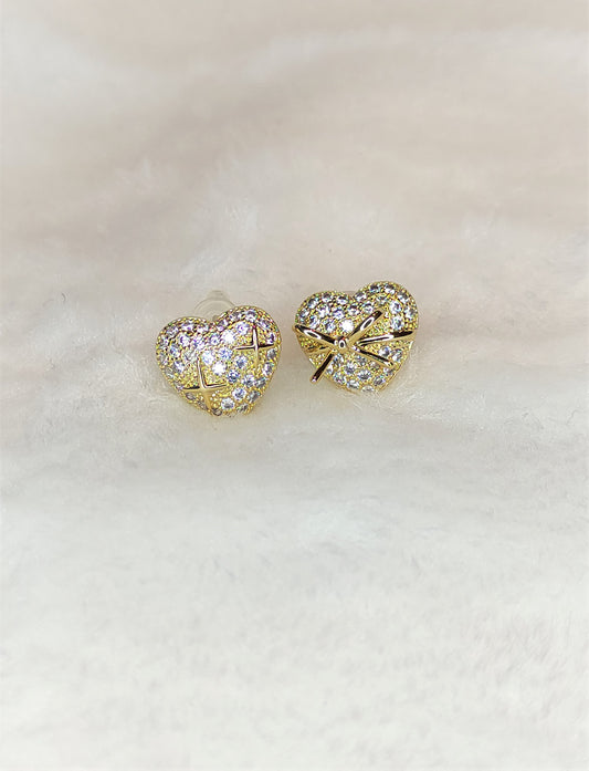 Gullfargede hjerteøredobber