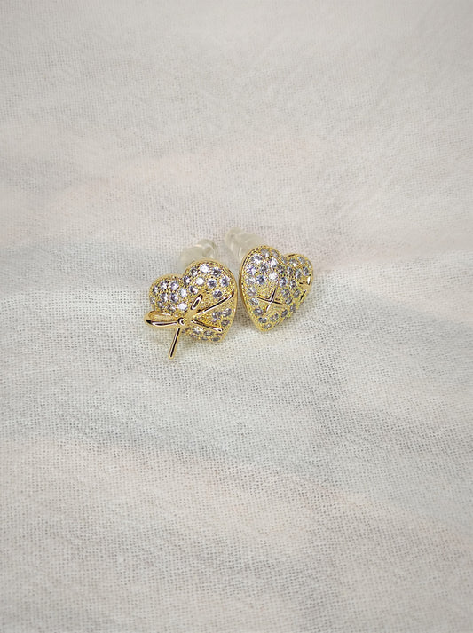 Gullfargede hjerteøredobber