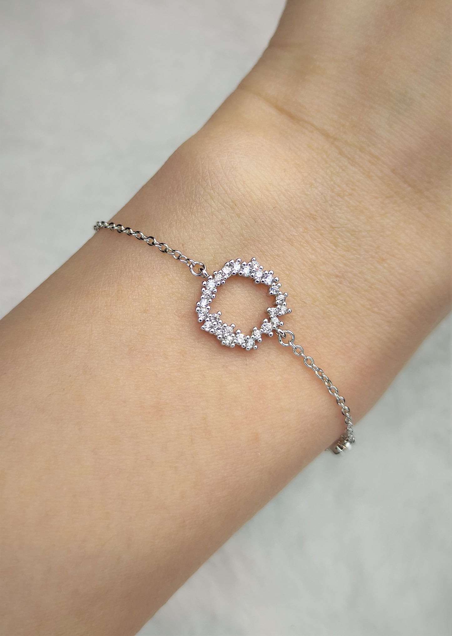 Armbånd med zirkonia