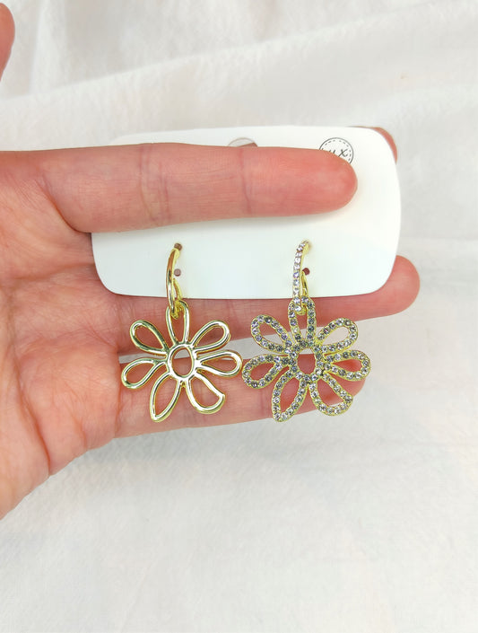 Store blomsterøredobber