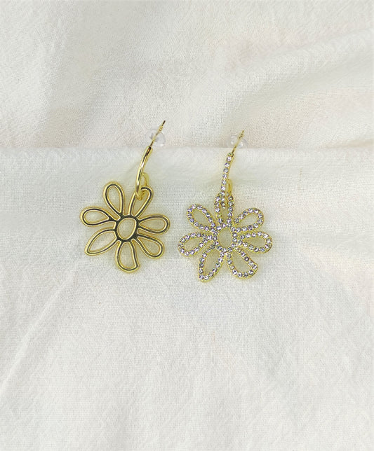 Store blomsterøredobber