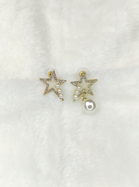 Øredobber med Stjerner og perler