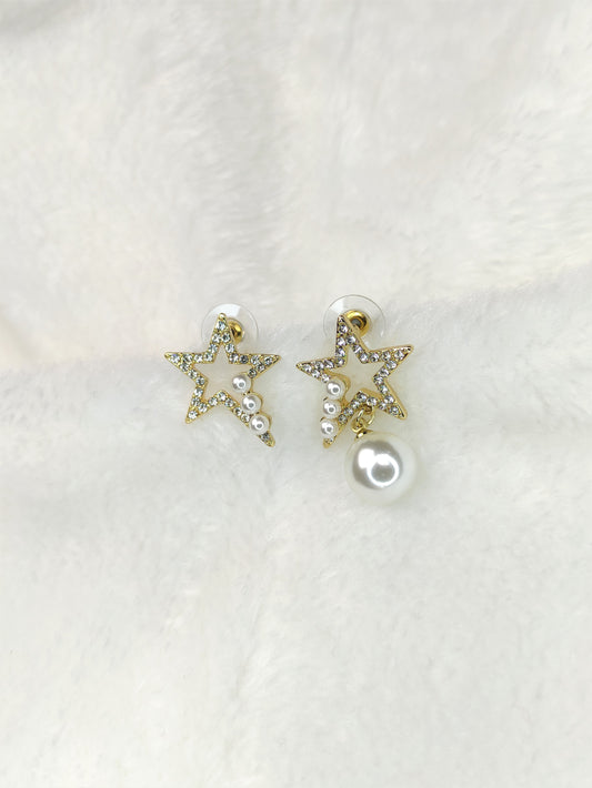 Øredobber med Stjerner og perler