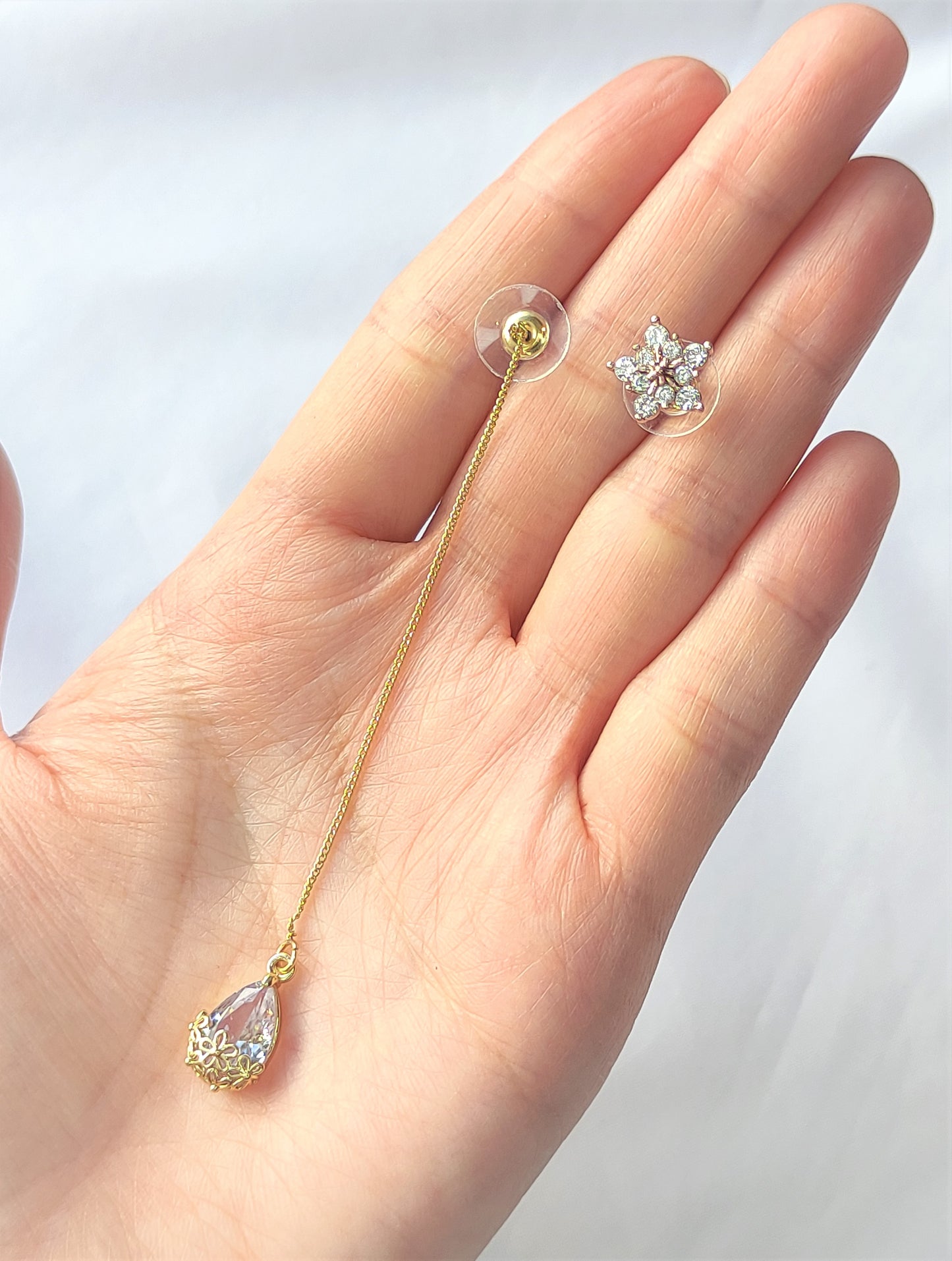 Lange øredobber med zirkonia