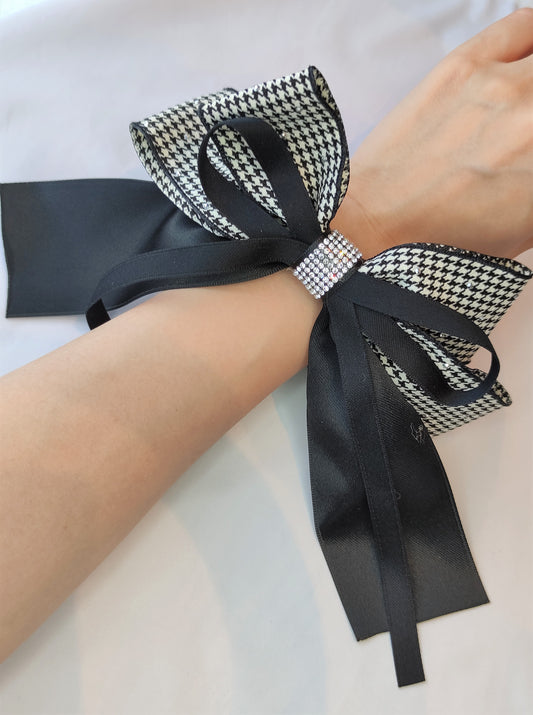 Scrunchie med sløyfe