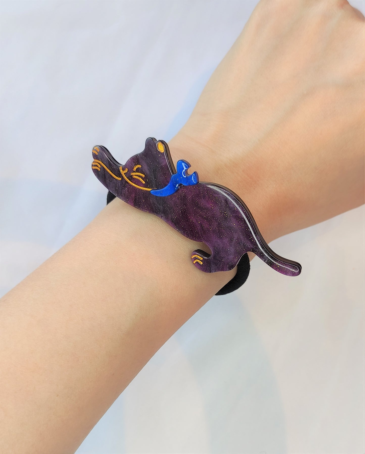 Katt Hårstrikker- Lilla