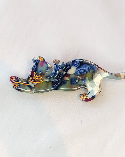 Hårspenner- Blå katt