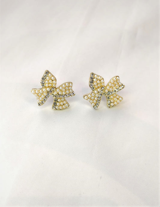 Sommerfugl øredobber med perler