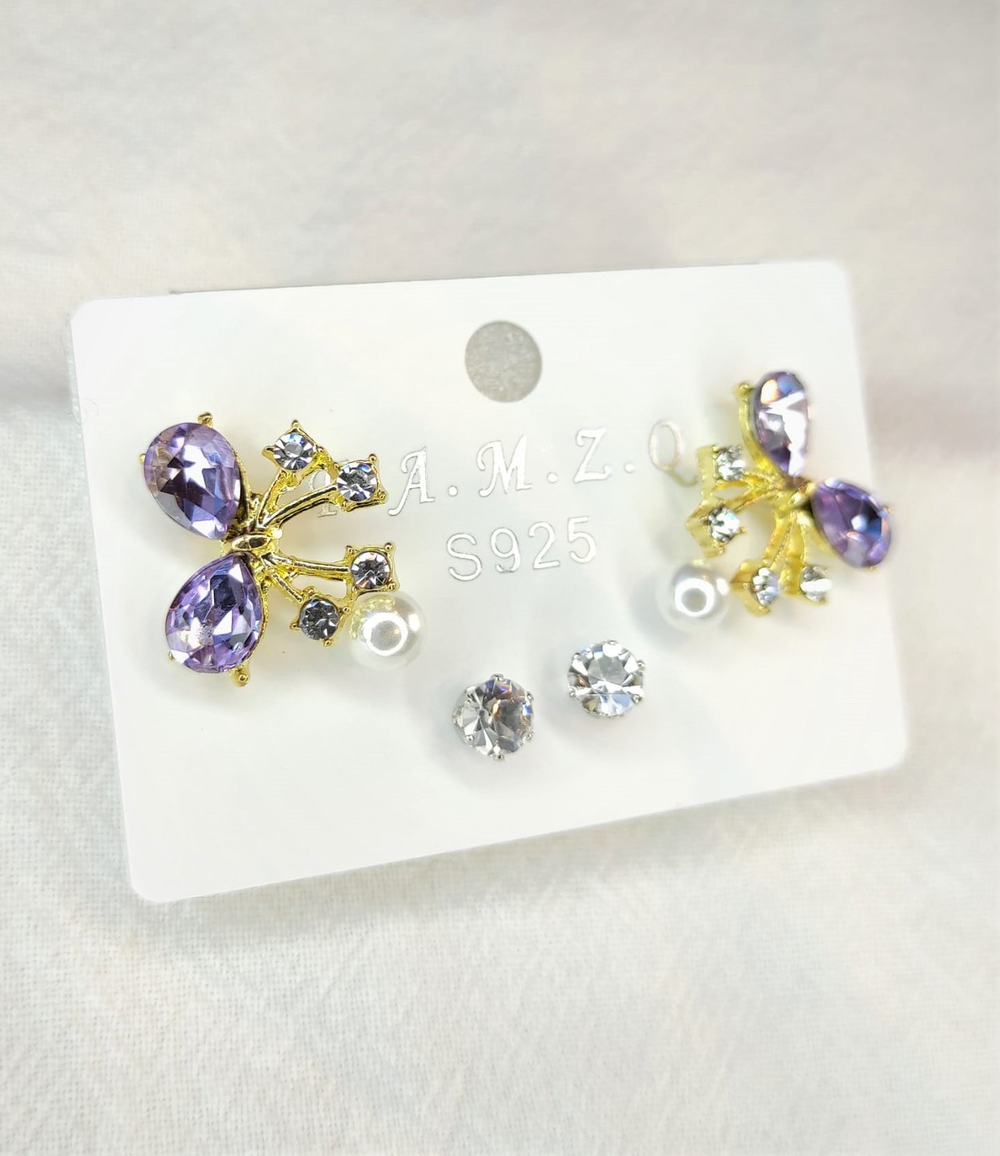 6-delers øredobber sett (Lilla)